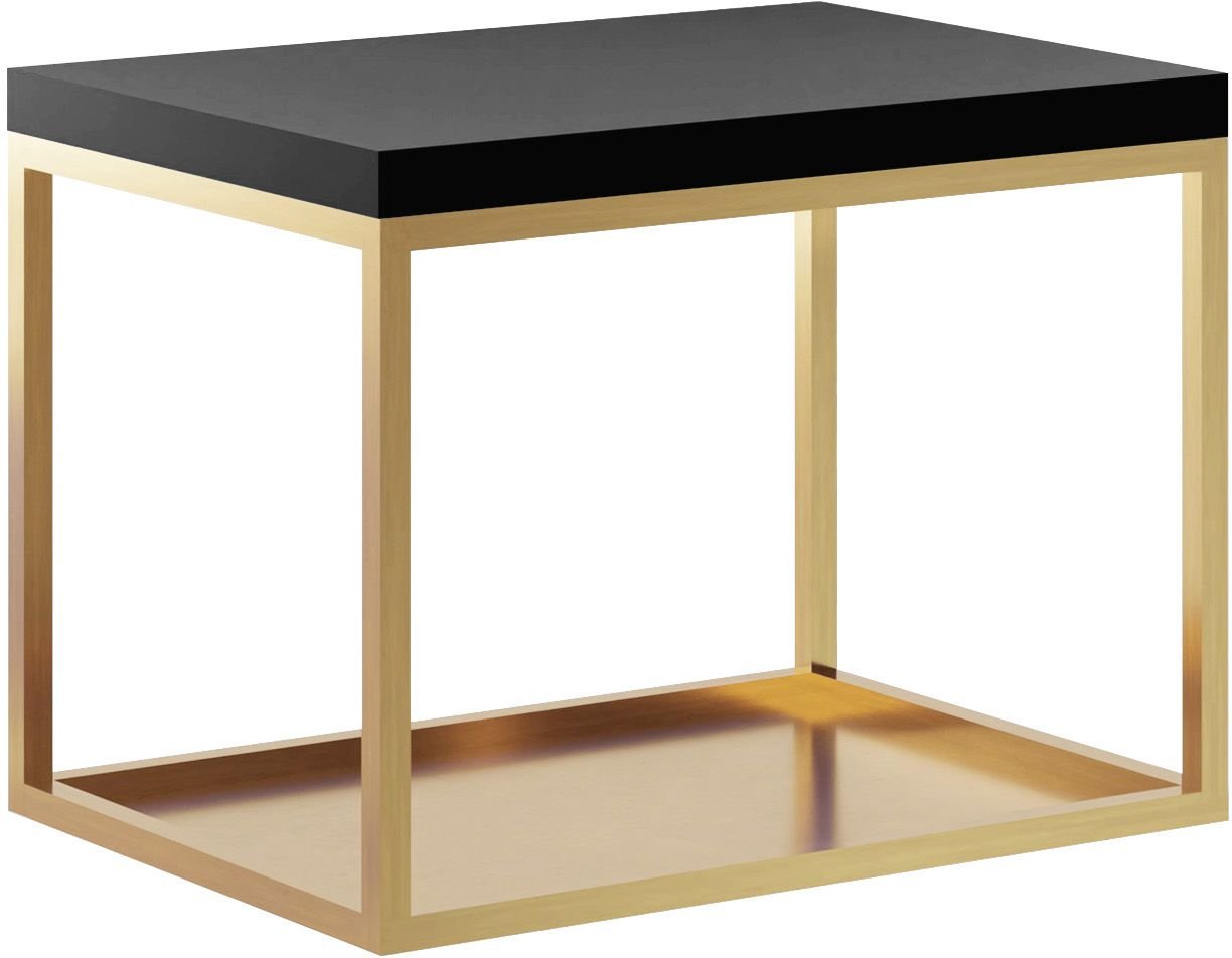 Baltica Design Hege konzola 60x43x45 cm čierna-zlatá 5904107906553