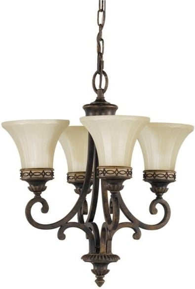 Elstead Lighting Drawing Room závesné svietidlo 4x100 W hnedá-béžová FE-DRAWING-ROOM4