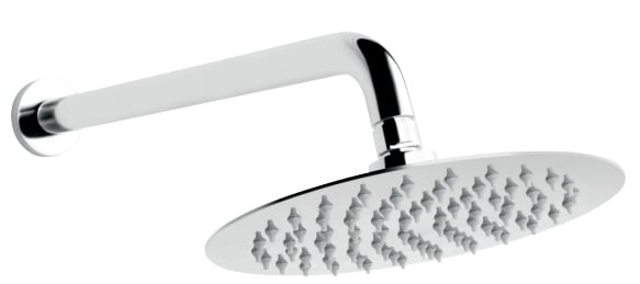 Ferro Slim horná sprcha so sprchovacím ramenom 20x20 cm okrúhly chrómová NPT11