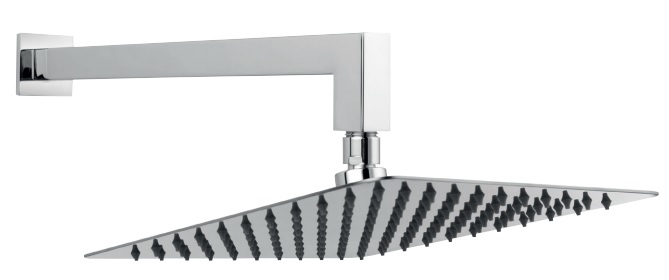 Ferro Slim horná sprcha so sprchovacím ramenom 25x25 cm štvorec chrómová NPT14