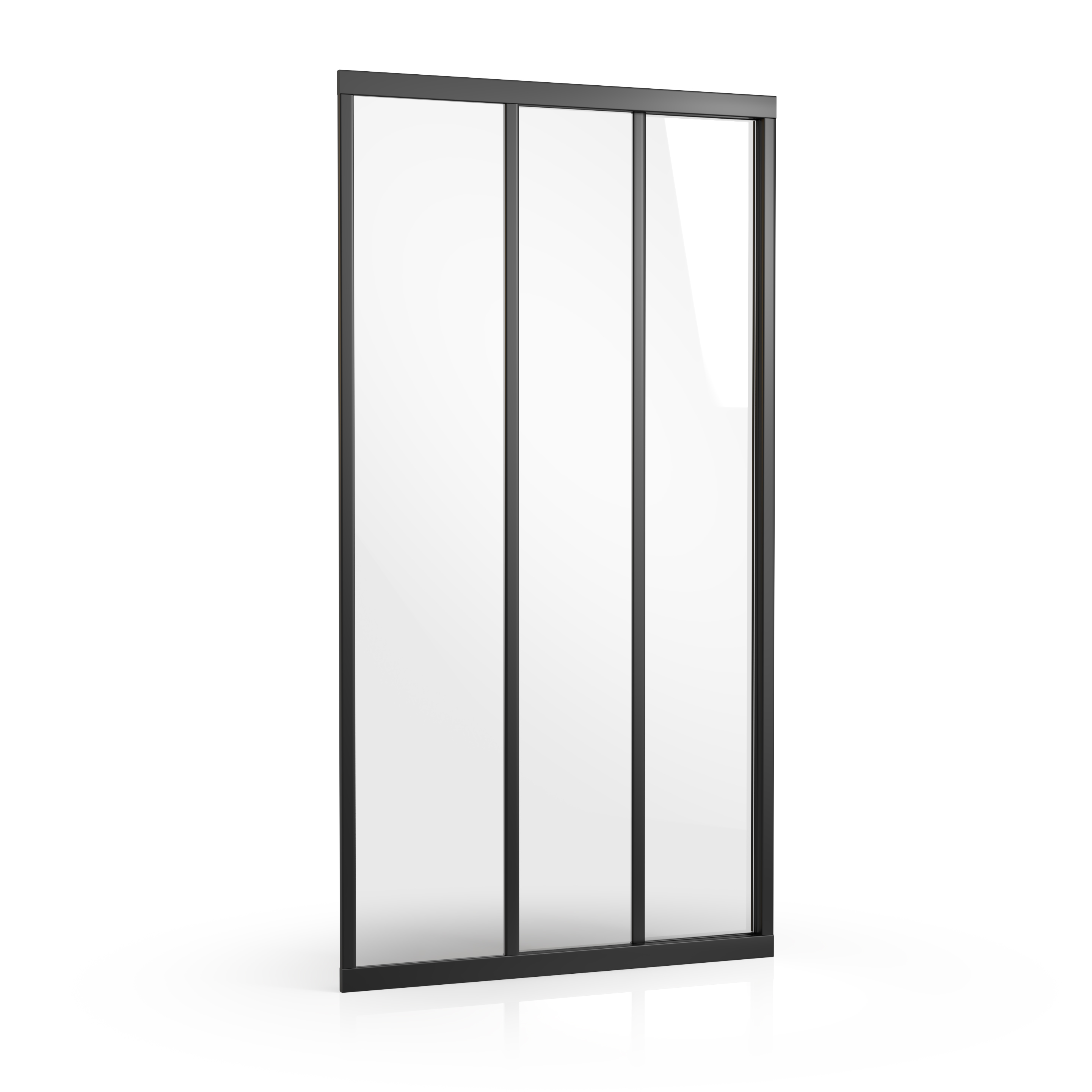 Ravak Supernova sprchové dvere 80 cm posuvné čierna matná/priehľadné sklo 00V403R2Z1