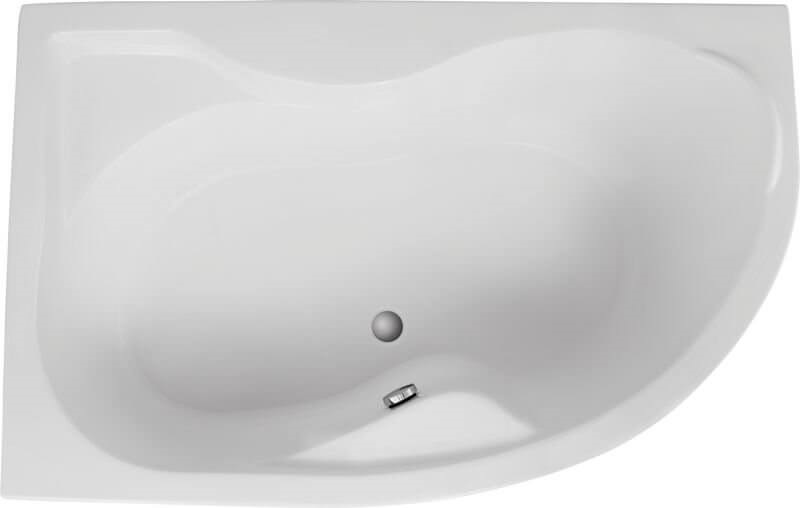 Polimat Dora rohová vaňa 170x110 cm ľavostranné biela 00358