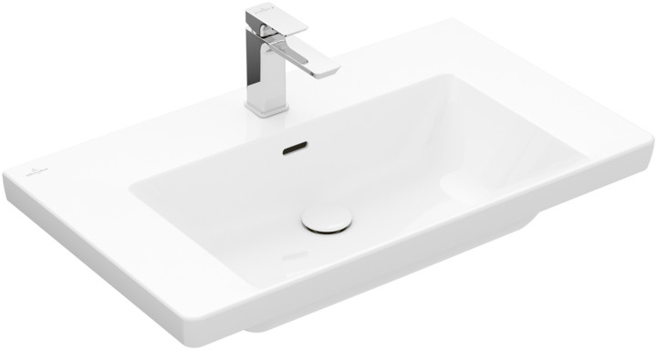 Villeroy & Boch Subway 3.0 umývadlo 80x47 cm obdĺžnik klasické umývadlo-umývadlo na nábytok biela 4A708001