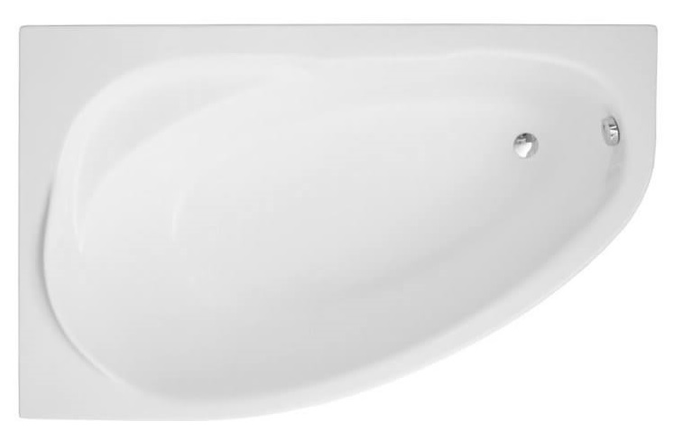 Polimat Marea rohová vaňa 160x100 cm ľavostranné biela 00534