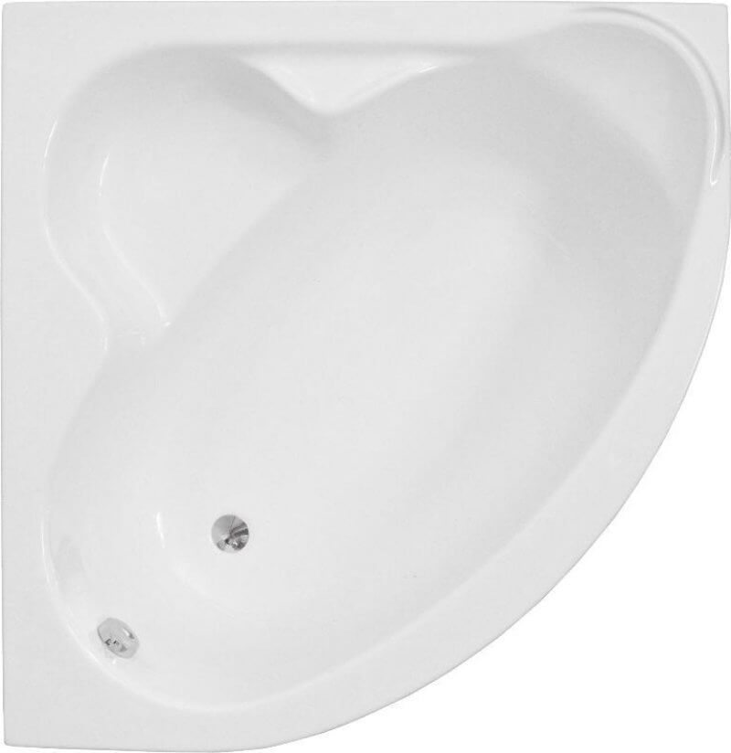 Polimat Standard rohová vaňa 130x130 cm ľavostranné biela 00219