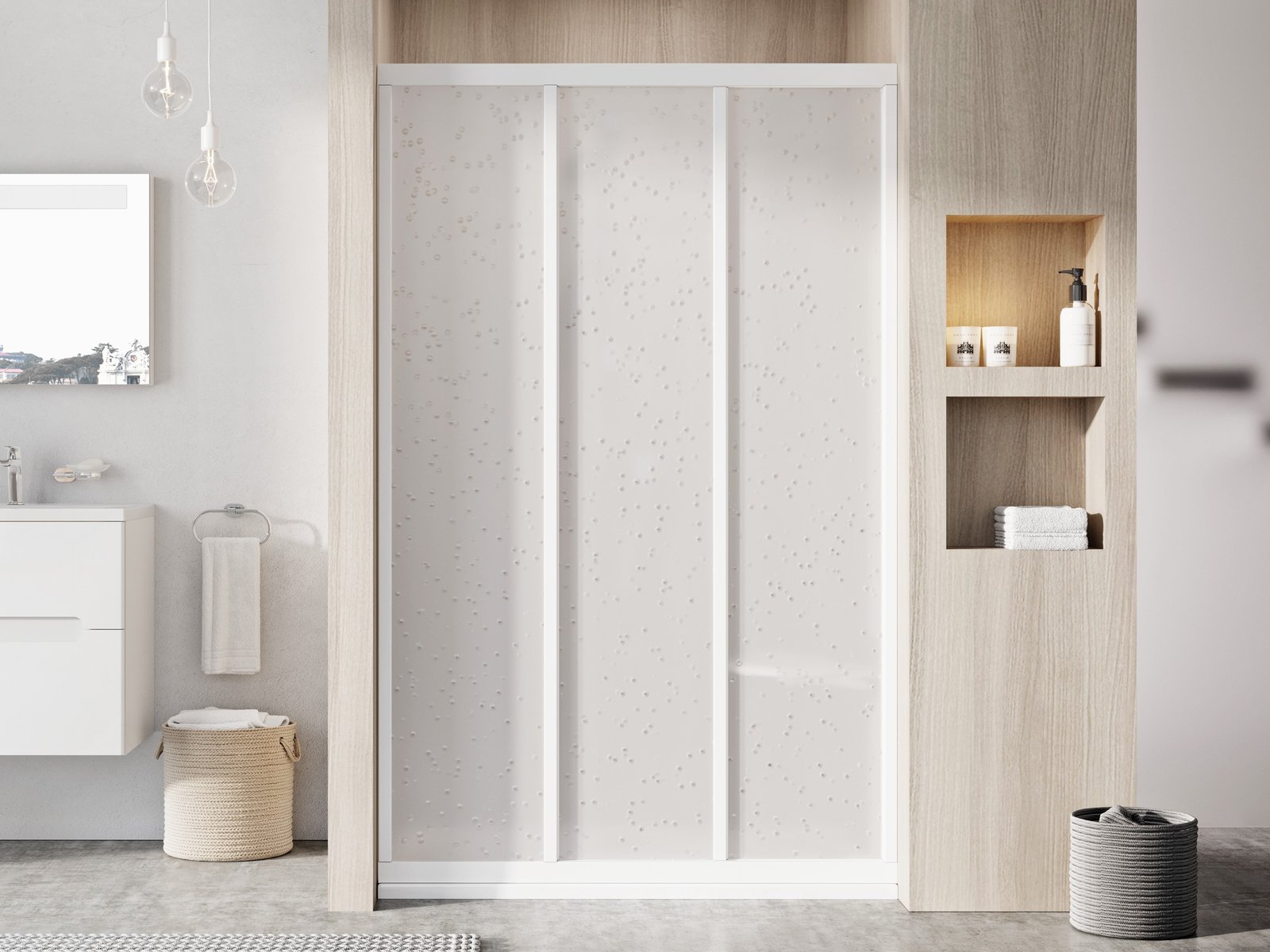 Ravak Supernova sprchové dvere 100 cm posuvné biela lesklá/materiál polystyrén 00VA01R211