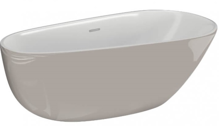 Polimat Shila voľne stojaca vaňa 170x85 cm oválne dvojfarebná 00431