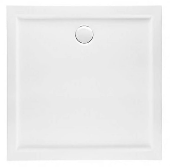 Polimat Goliat štvorcová sprchová vanička 80x80 cm biela 00492