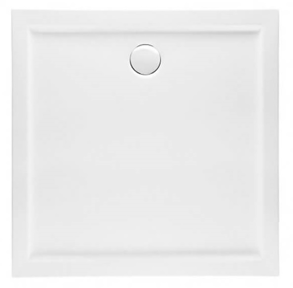 Polimat Goliat štvorcová sprchová vanička 90x90 cm biela 00490
