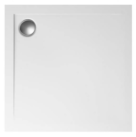 Polimat Geos štvorcová sprchová vanička 80x80 cm biela 00378