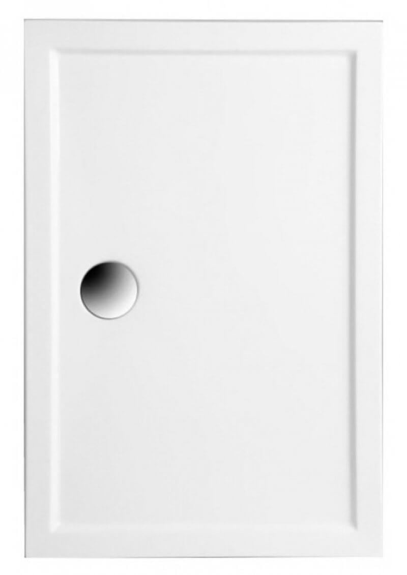 Polimat Goliat obdĺžniková sprchová vanička 90x80 cm biela 00366