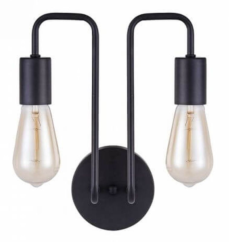 Maytoni Gilbert nástenná lampa 2x60 W čierna T532WL-02B