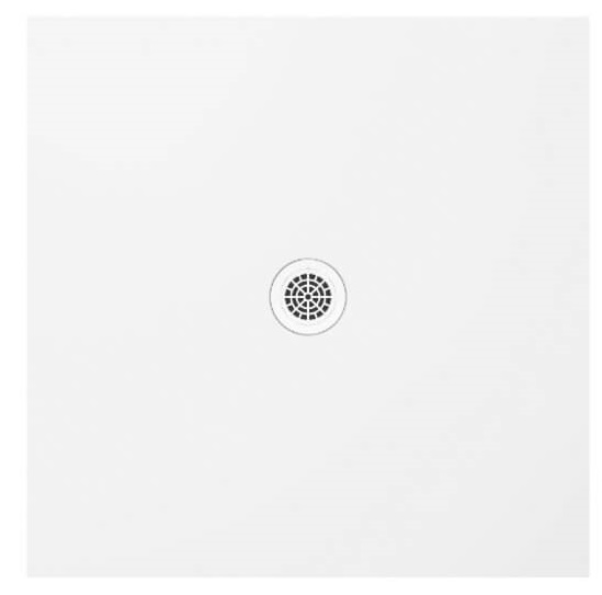 Polimat Fresco štvorcová sprchová vanička 80x80 cm biela 00447