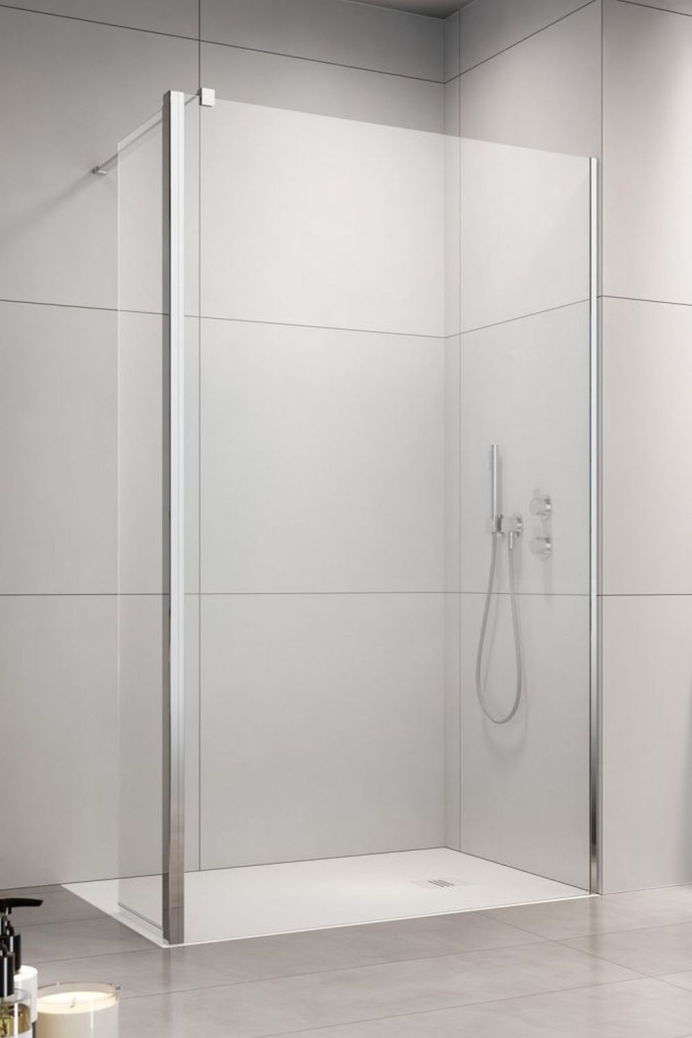 Radaway Eos Walk-In stena sprchovacieho kúta 100 cm chróm lesklý/sklo priehľadné 13799502-01R