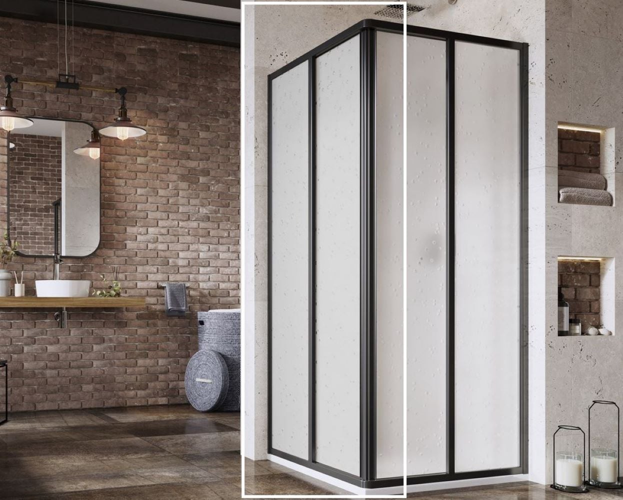 Ravak Supernova sprchové dvere 75 cm posuvné čierna matná/materiál polystyrén 14V303O211