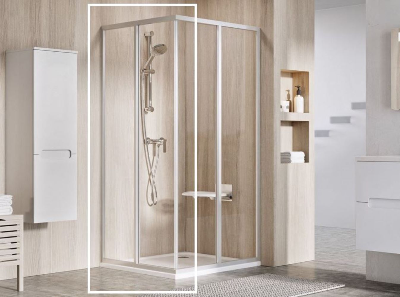 Ravak Supernova sprchové dvere 75 cm posuvné saténová matná/priehľadné sklo 14V30UO2Z1