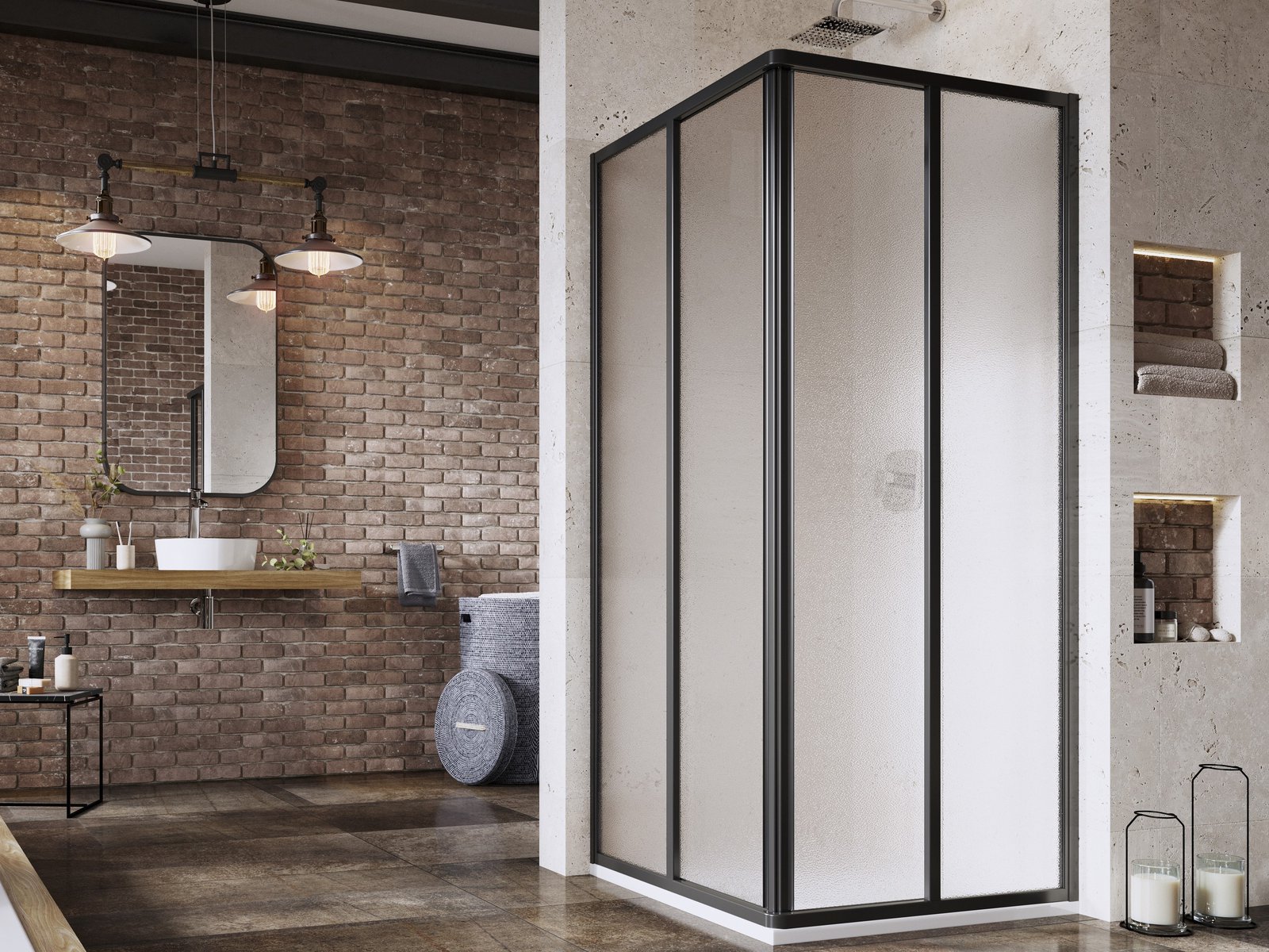 Ravak Supernova sprchové dvere 80 cm posuvné čierna matná/ 14V403O2ZG