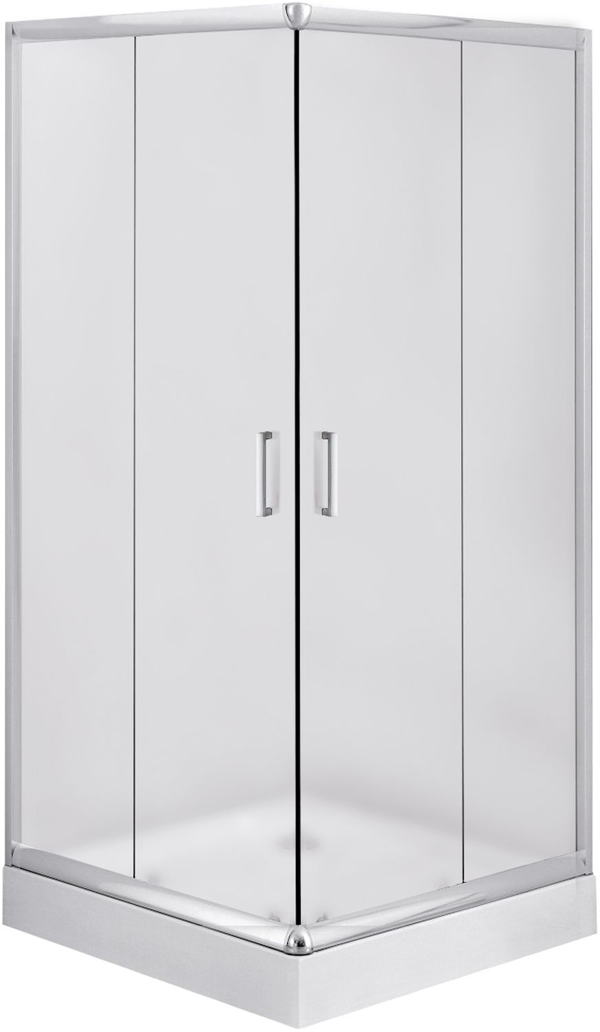 Súprava sprchovací kút Deante Funkia KYC_642K, štvorcová sprchová vanička Deante Corner KTC_042B, NHC_025C