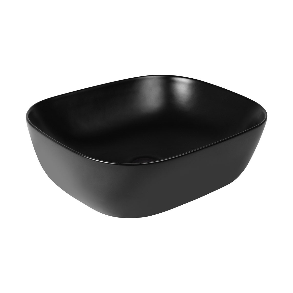 Oltens Hamnes umývadlo 46.5x37.5 cm oválny pultové umývadlo čierna 40301300