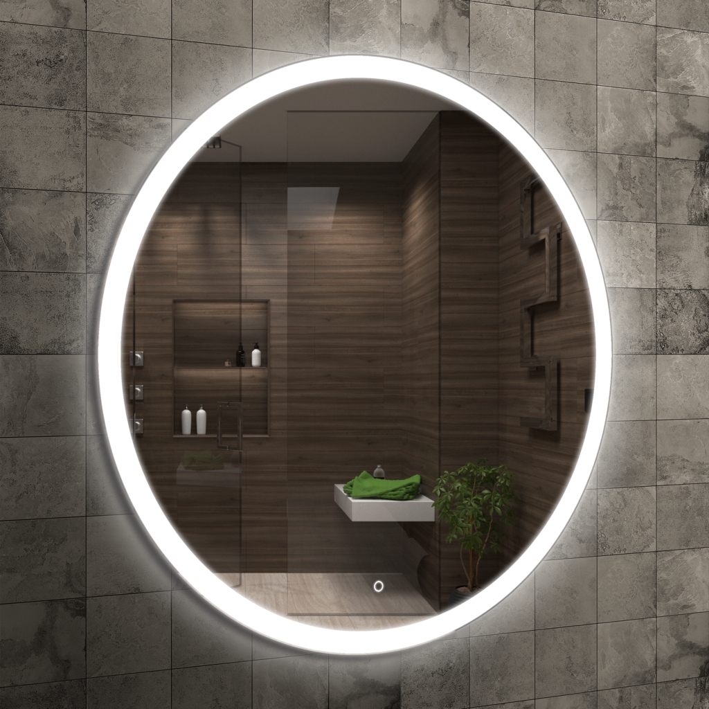 LaVita Aura zrkadlo 80x80 cm s osvetlením 5908211499574