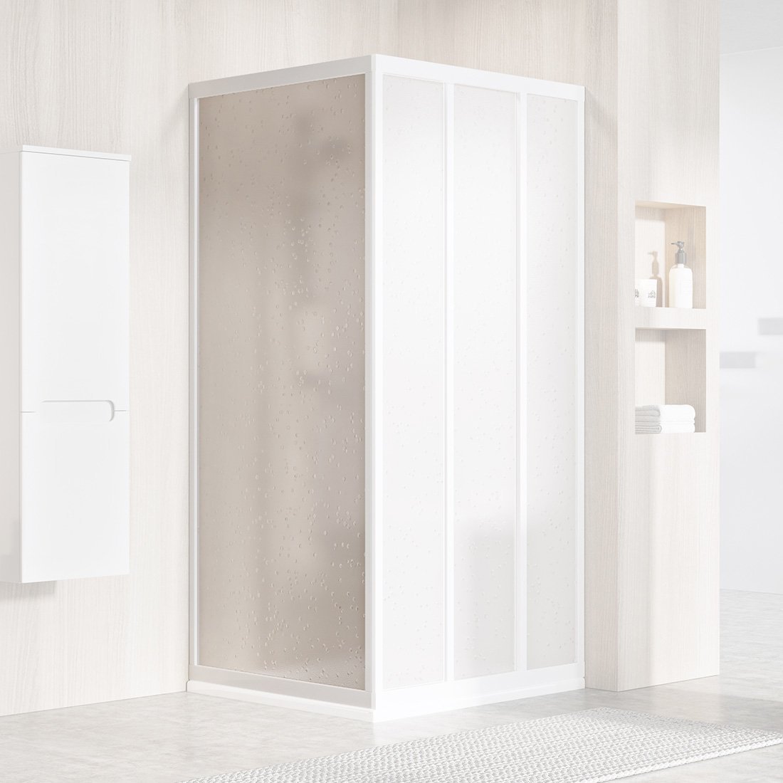 Ravak Supernova stena sprchovacieho kúta 75 cm biela lesklý/materiál z polystyrénu 940301R211
