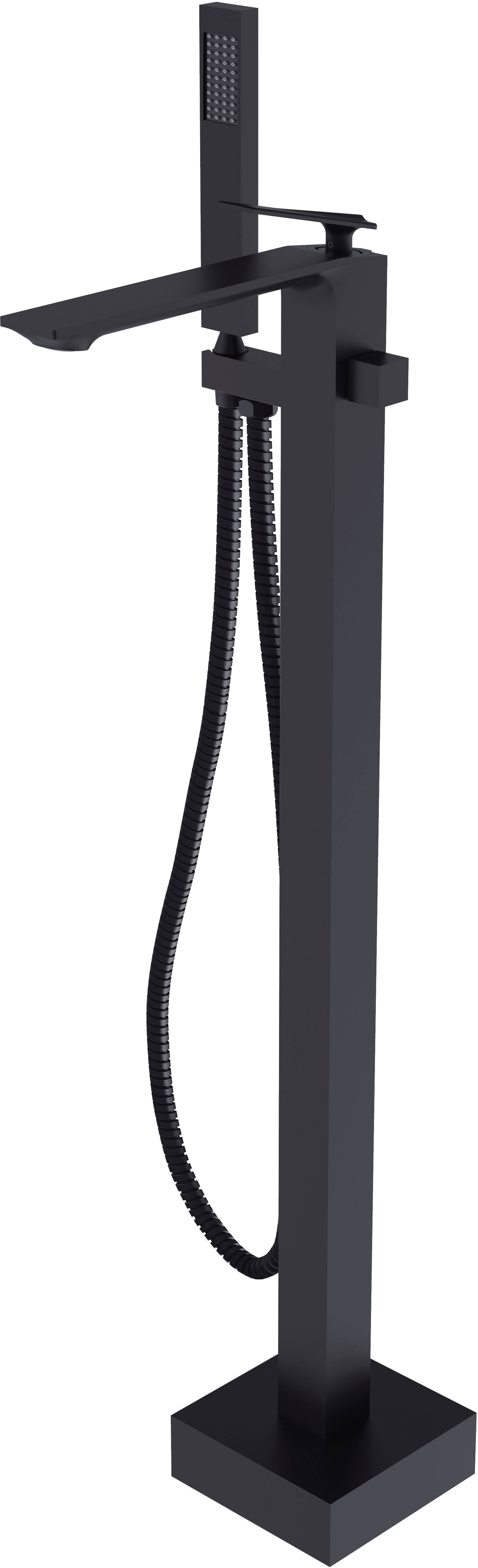 Besco Aspira vaňová/sprchová batéria voľne stojaca čierna BW-A-CZ