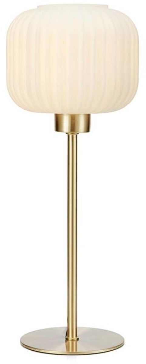 Markslöjd Soleil stolová lampa 1x40 W biela-mosadzná 108120