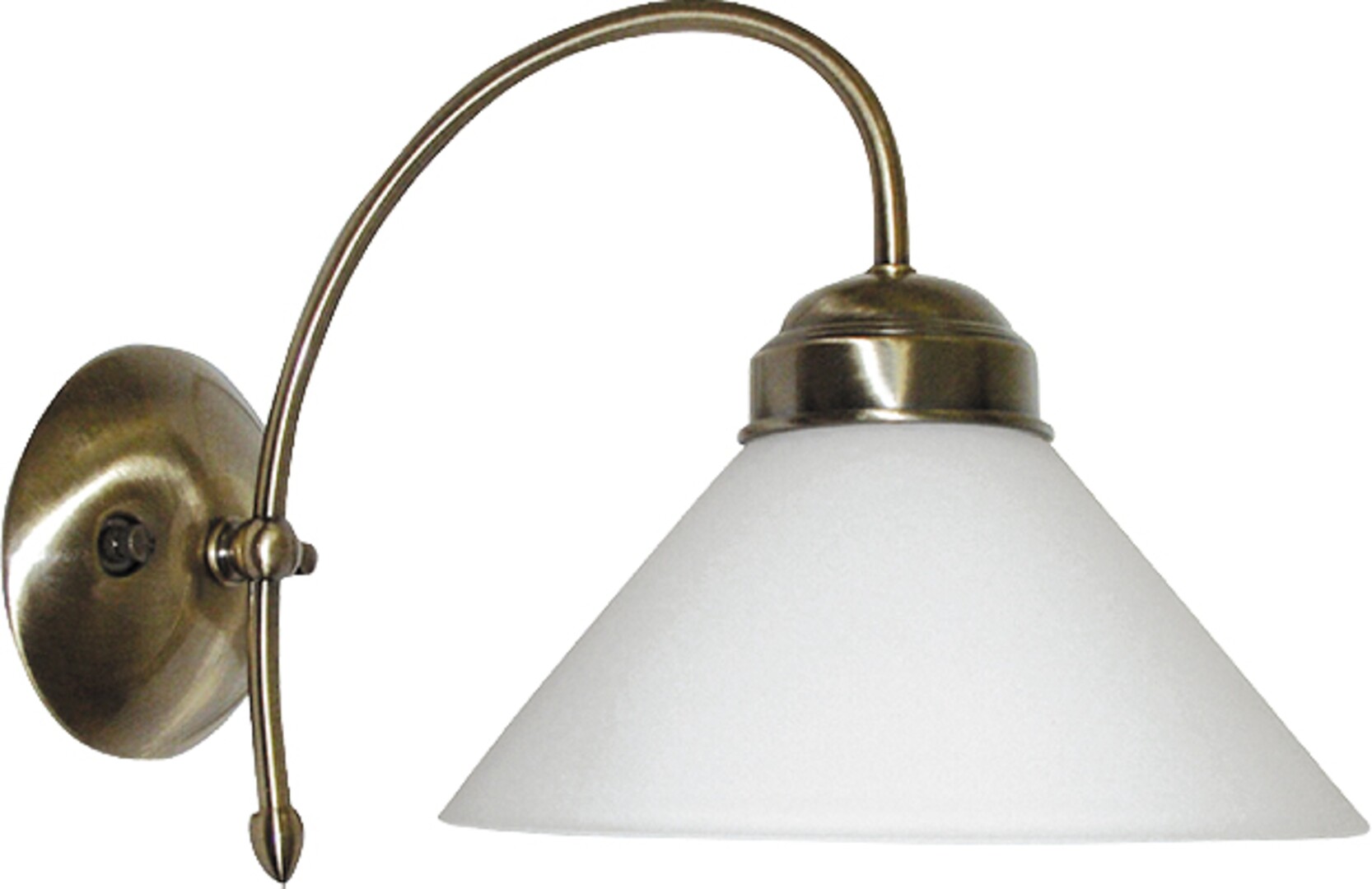 Rabalux Marian nástenná lampa 1x60 W biela-mosadzná 2701