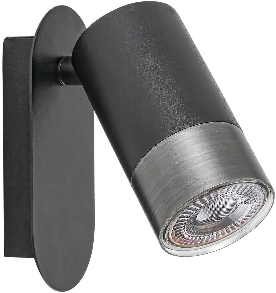 Rabalux Zircon nástenná lampa 1x5 W čierna-strieborná 5069