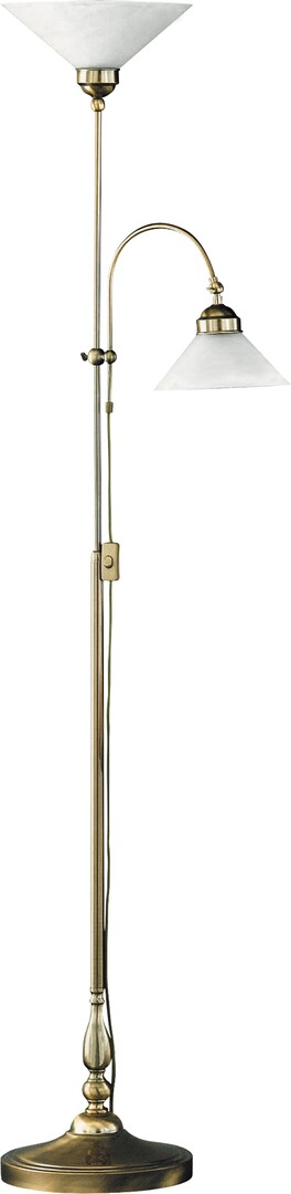 Rabalux Marian stojaca lampa 2x27 W biela-mosadzná 2708