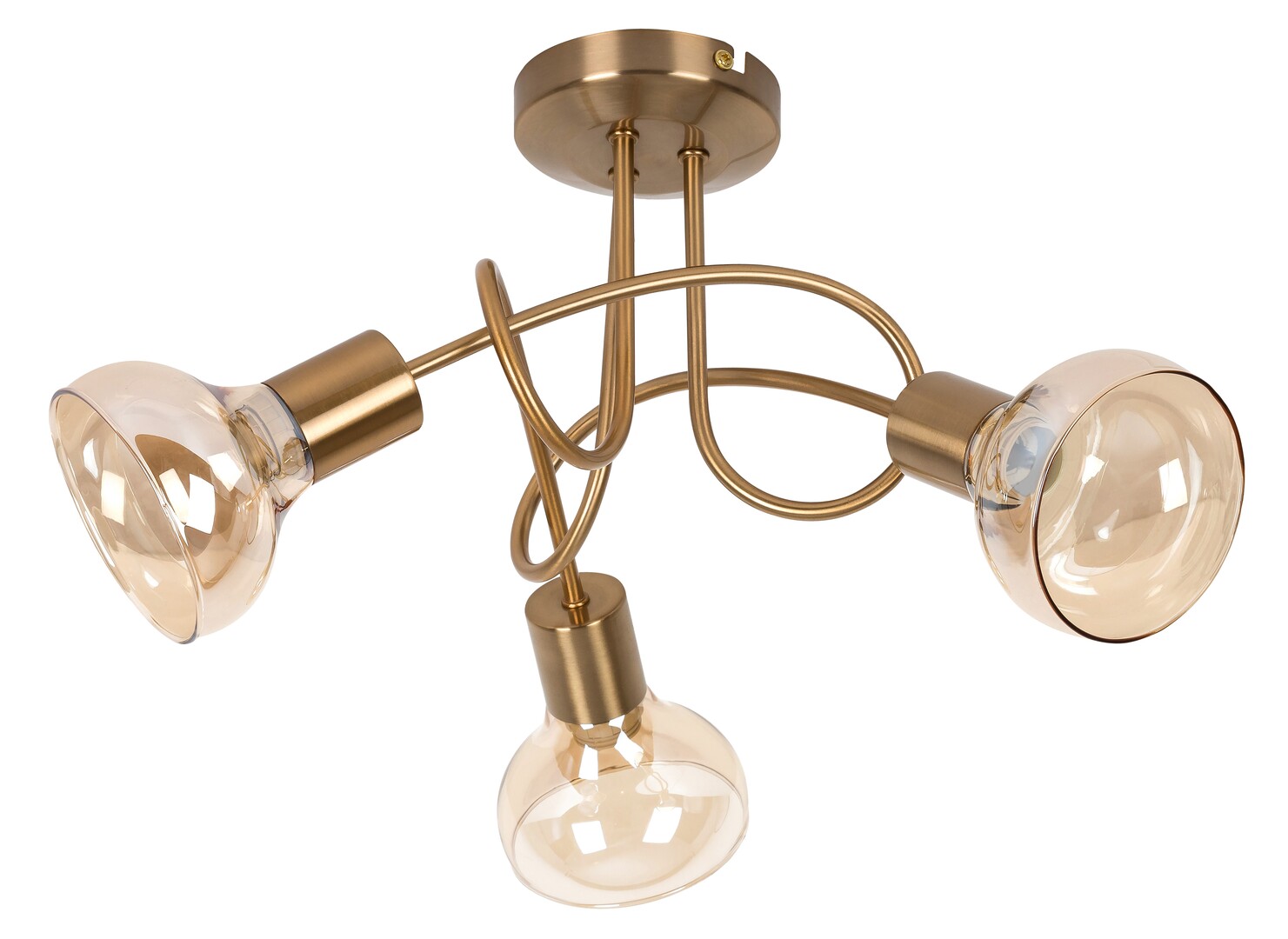 Rabalux Holly stropné svietidlo 3x40 W mosadzná-jantárová 5548