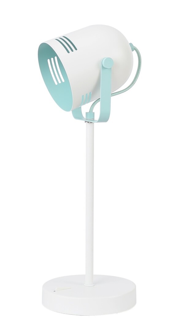 Rabalux Minuet stolová lampa 1x15 W biela-mätová 7015