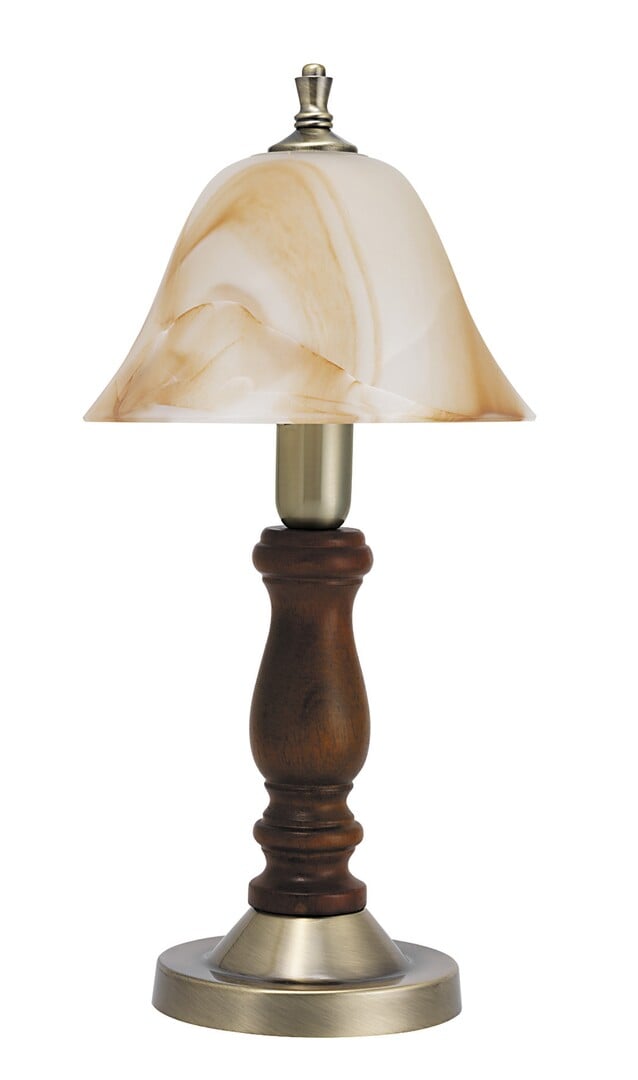 Rabalux Rustic 3 stolová lampa 1x40 W mosadzná-hnedá 7092