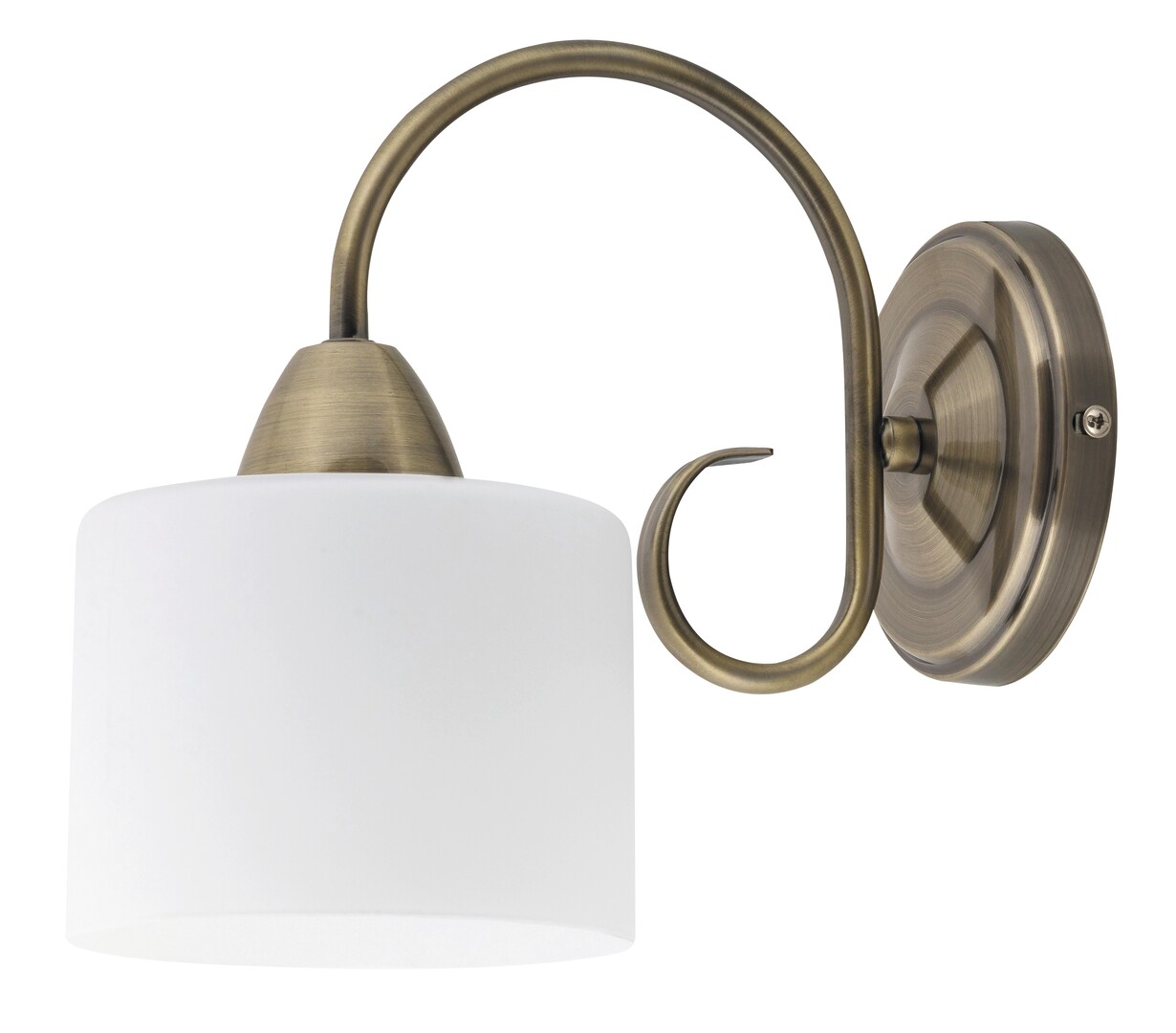 Rabalux Edith nástenná lampa 1x60 W biela-mosadzná 7274