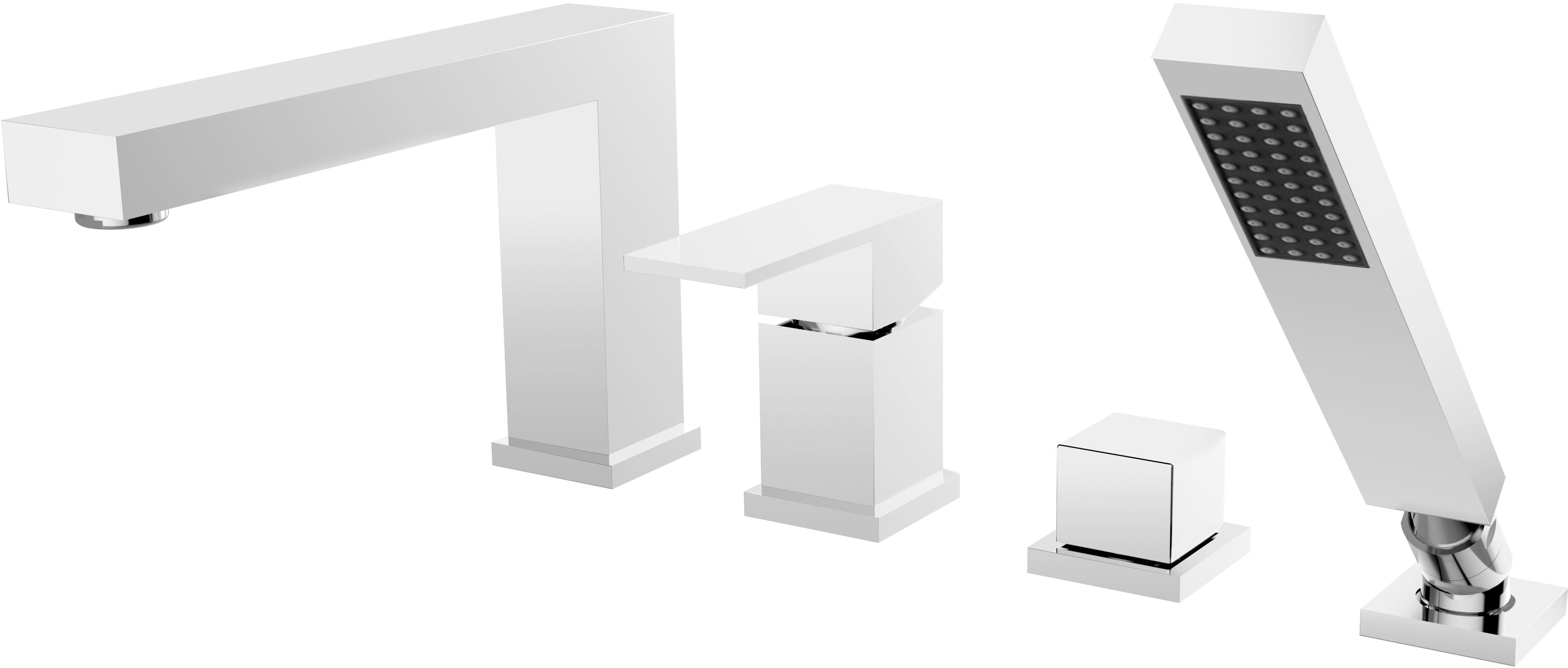 Besco Modern Varium vaňová/sprchová batéria na vaňu chrómová BW-MV4-CH