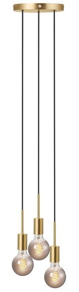 Nordlux Paco závesné svietidlo 3x40 W mosadzná 2112063035