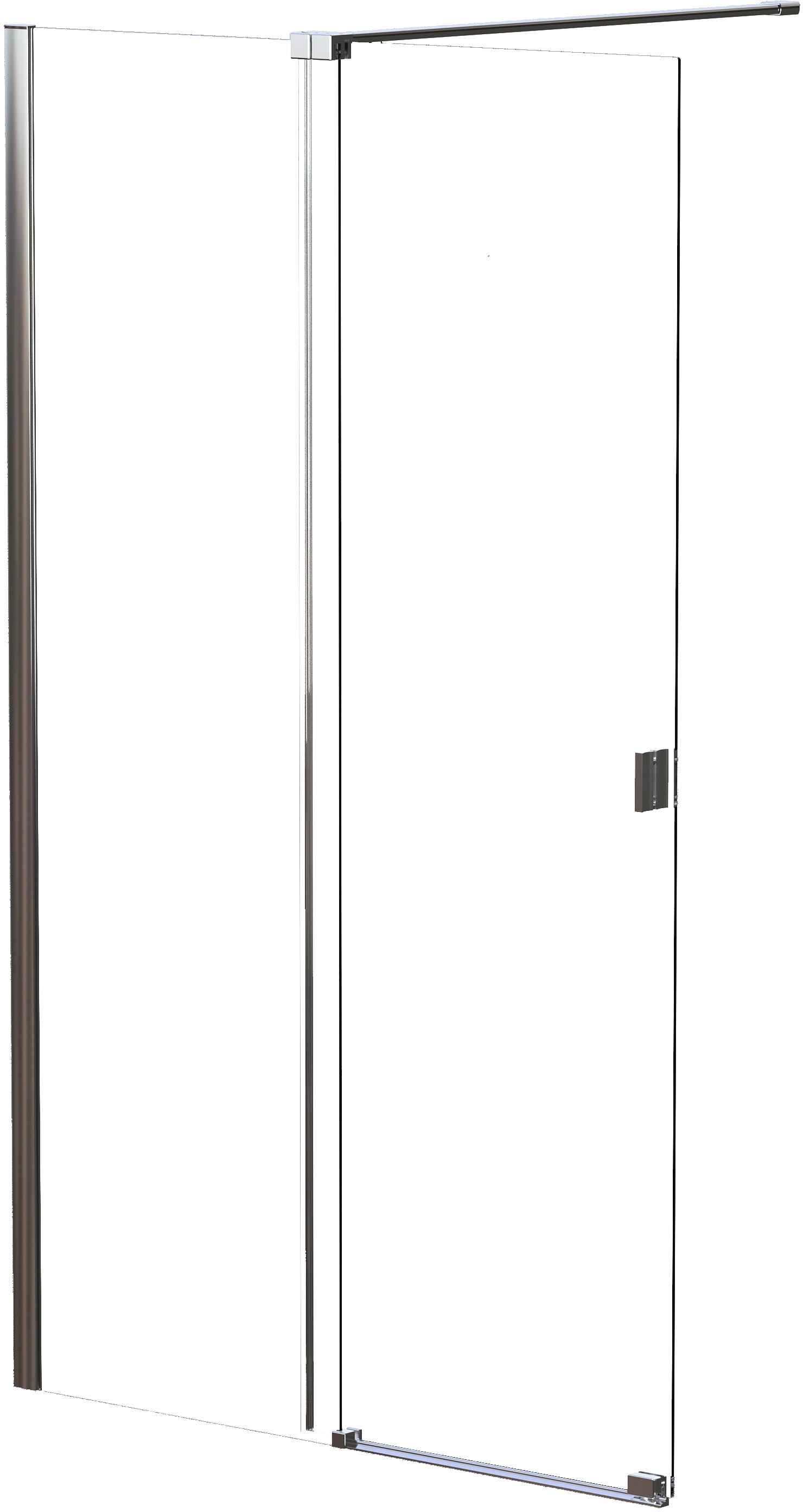 Besco Vayo sprchová stena s dvierkami 110 cm chróm lesklý/sklo priehľadné VY-110-200C