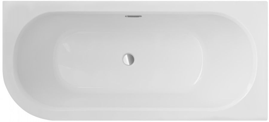 Besco Avita Slim+ rohová vaňa slim 159.5x75 cm pravostranné biela #WAV-160-NPP