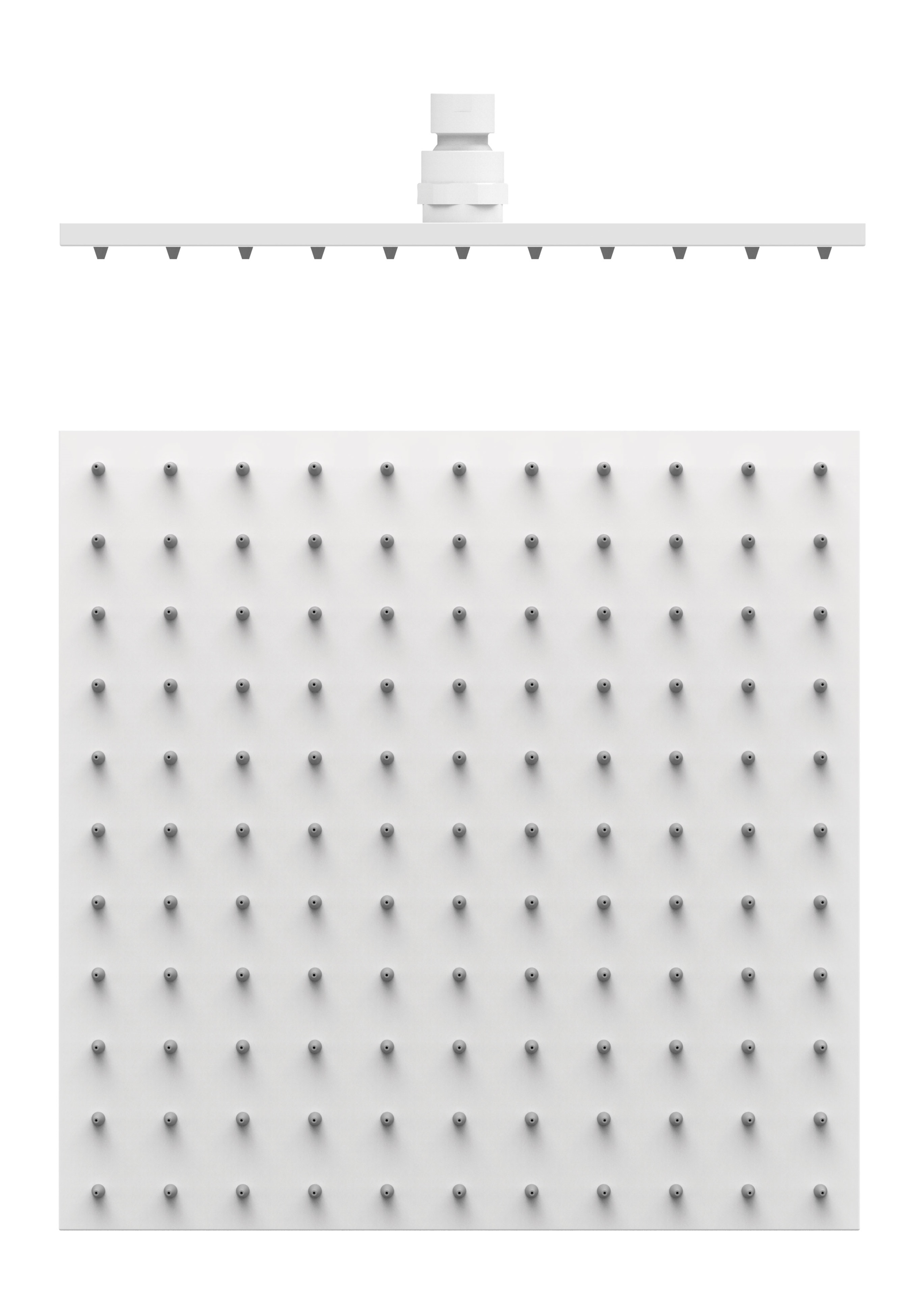 Tres Barras Y Ducha horná/hlavová sprcha 30x30 cm štvorec biela 13413830BM