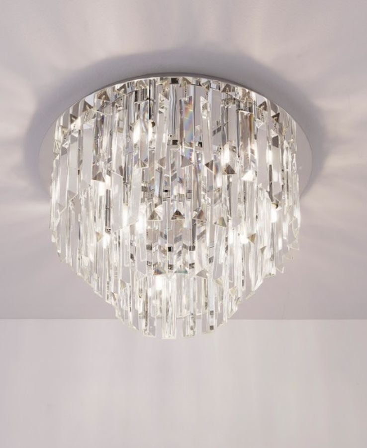 MaxLight Monaco stropné svietidlo x40 W chrómová-priehľadná C0136