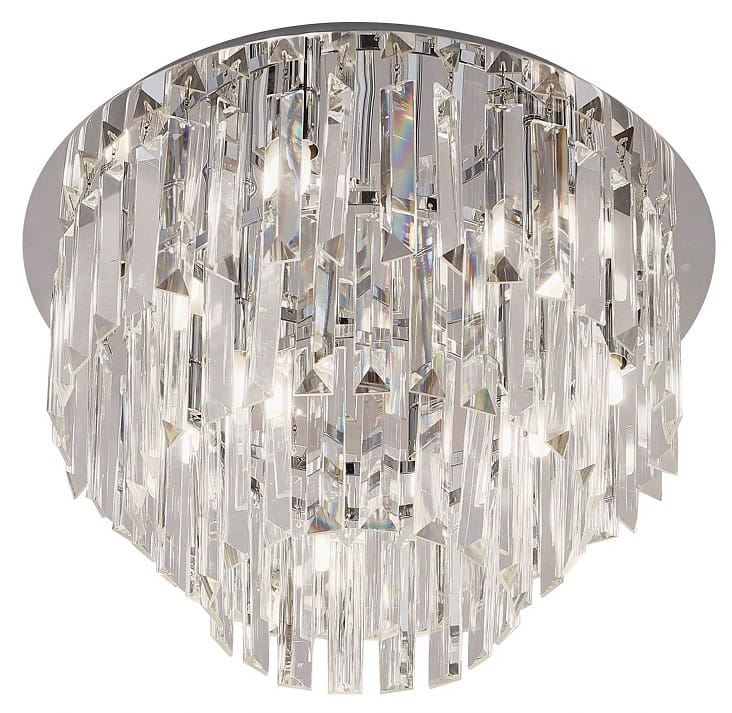 MaxLight Monaco stropné svietidlo x40 W chrómová-priehľadná C0136