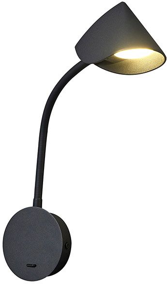 Mantra Goa nástenná lampa 1x7.5 W čierna 7721
