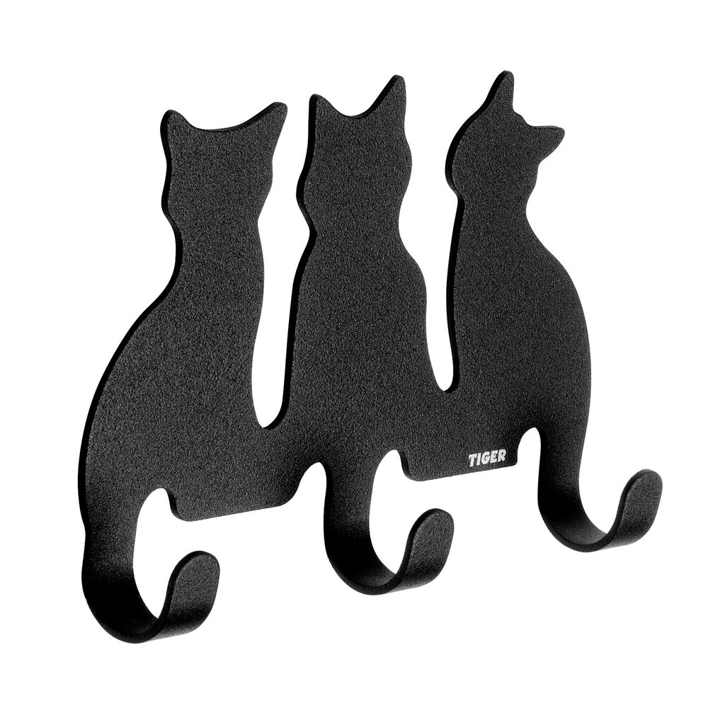 Tiger Cats wieszak na ręcznik czarny 159030741