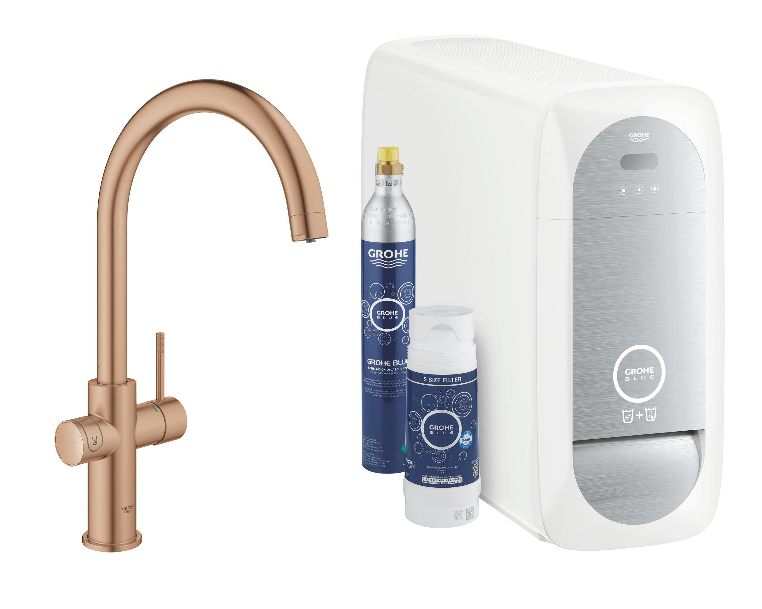 Grohe Blue kuchynská batéria stojaca grafitová/sivá 31455DL1