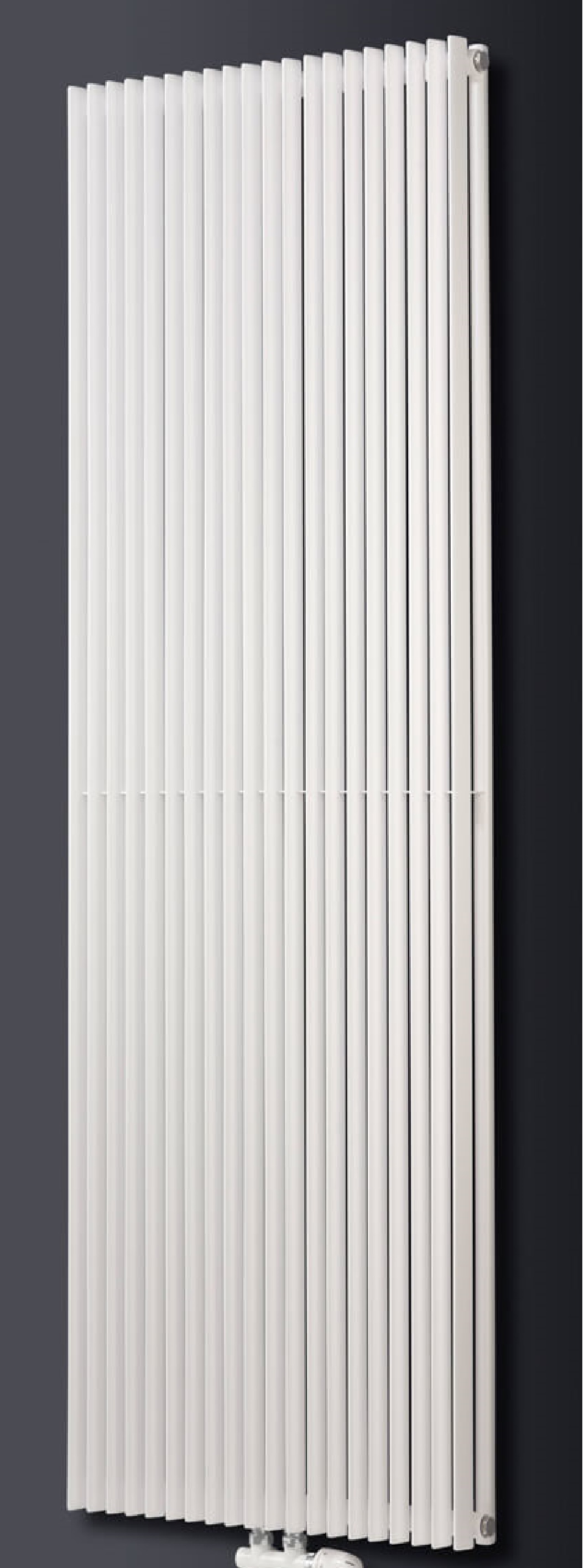 Luxrad Aurora Podwójna dekoratívny radiátor 180x30 cm podłączenie dolné biela AURP18003009003ZDC