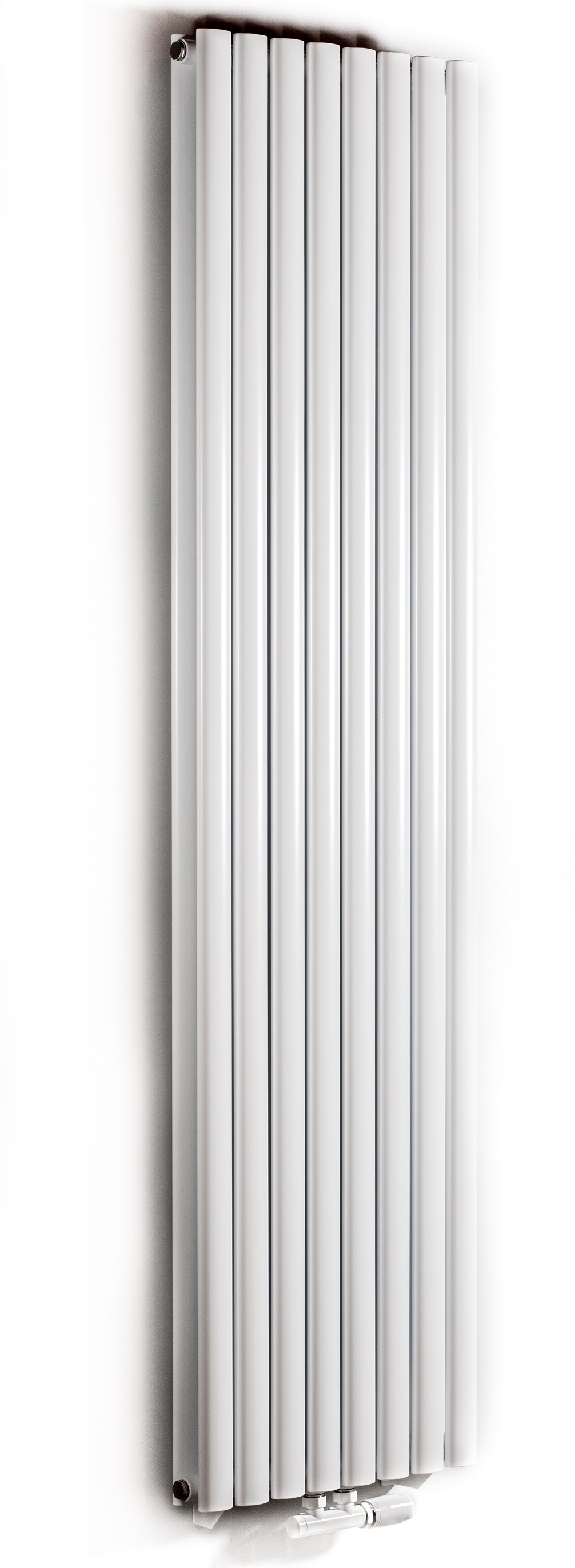 Luxrad Fortuna Podwójna dekoratívny radiátor 200x23.6 cm podłączenie dolné biela FORP20002369003ZDC