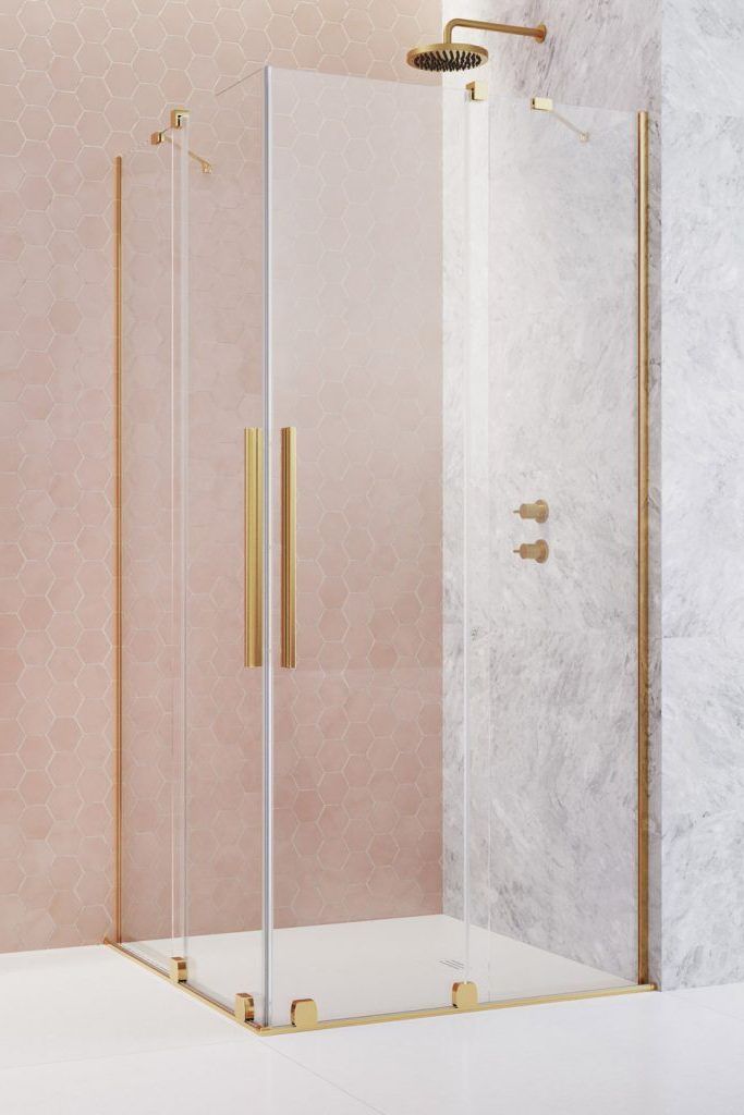 Radaway Furo Gold KDD sprchovací kút 80x80 cm obdĺžniková 10105080-09-01R