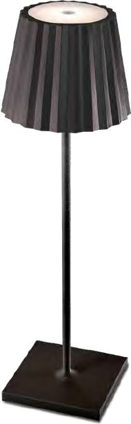 Mantra K2 vonkajšia stojaca lampa 1x2.2 W čierna 6480