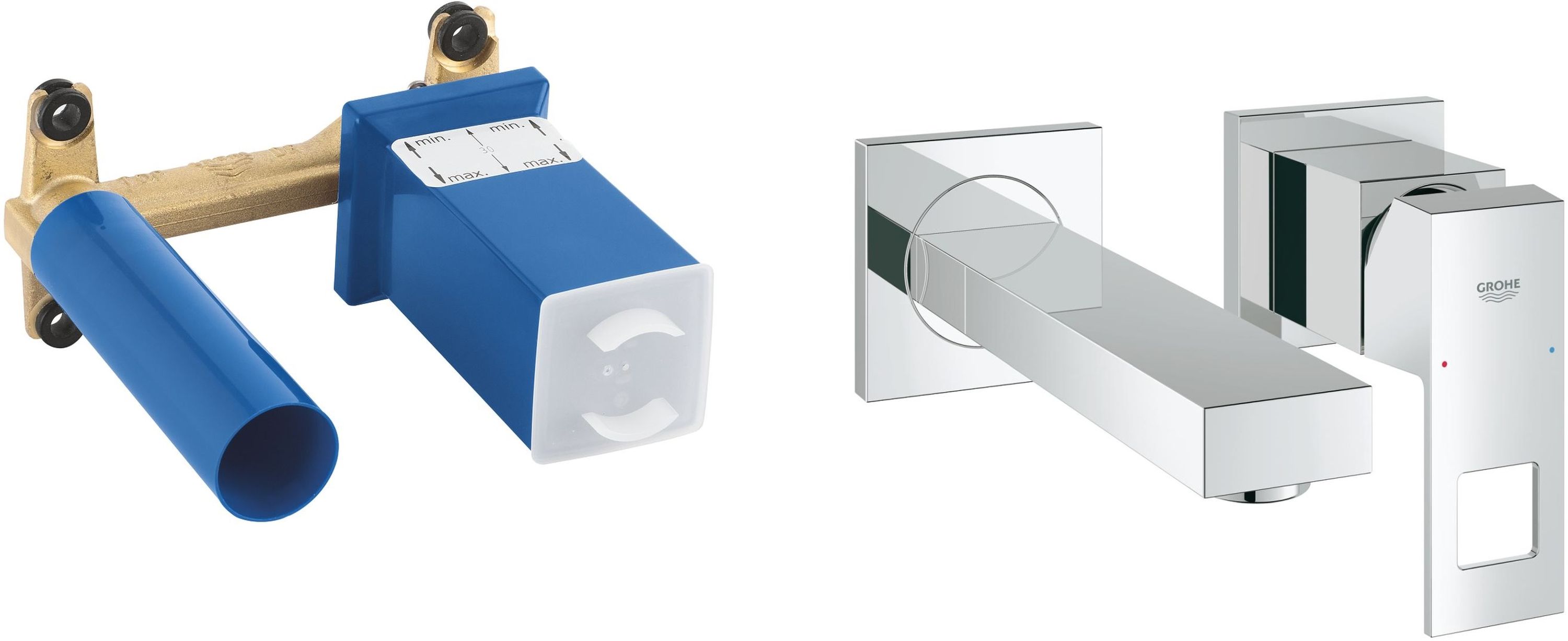 Súprava umývadlová batéria Grohe Eurocube 19895000, podomietkový prvok Grohe 23200002