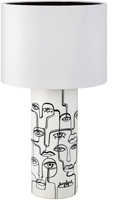 Markslöjd Family stolová lampa 1x40 W biela-čierna 108246